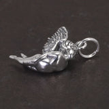 925 Retro Sterling Silver Cupid Pendant Men and Women Angel Necklace Pendant Gift Religious Jewelry