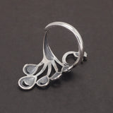 925 Sterling Silver Vintage Peacock Ring for Women Thai Silver Color Ethnic Style Jewelry Birthday Party Gift for Lady
