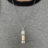 999 Pure Silver Six Words Mantra Openable Pendant Necklace for Men Women Vintage Shurangama Mantra Buddhist Amulet Jewelry