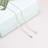 S925 Sterling Silver Necklace for Women Simple Fashion Snake Chain Elegant Female Jewelry