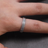 Original Design Ring Women's Simple 925 Sterling Silver Adjustable End Ring Retro Jewelry