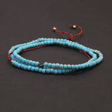 Handmade Natural Stone Small Beaded Bracelet for Women Men Adjustable Bohemia Delicate Daily Wristband Jewelry Clearance Sale