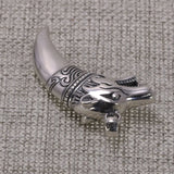 Thai Silver Wolf Tooth Pendant Genuine 925 Sterling Silver Necklaces Pendants For Men Steampunk Vintage style Men Jewelry