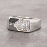 Sterling Silver Engagement Rings Micro Pave Cz Hip Hop Pinky Designer Wedding Rings Fine Jewellery