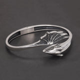 925 Sterling Silver Wing Dragon Cuff Bracelet for Men Women Pterosaur Gothic Punk Retro Fashion Symbol of Magical Power Jewelry