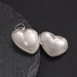 Vintage Thai Silver 925 Sterling Heart Shaped Lockets Pendant Aromatherapy Antique Hollow Flower Natural Stone Fine Jewelry