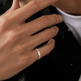 Custom Engraved Real 925 Sterling Silver Signet Ring for Women Men Pinky Thumb Ring for Girl Simple Elegant Personalized Jewelry