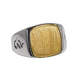 Genuine Solid 925 Sterling Silver Mens Signet OM Rings Simple Smooth Design Mantra Buddhist Jewelry - GQTORCH Jewelry