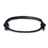 3pcs/set 999 Pure Silver Handmade Braided Open Cuff Bangle Stacked Knot Cotton Rope Bracelet Minimalist Classic Party Jewelry