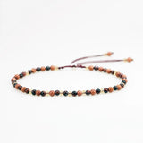 Red Tiger Eyes Beads Bracelet for Women Natural Stone Multifaceted Crystal Handmade Braided Friendship Charm Bracelets - GQTORCH Jewelry