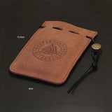 Genuine Leather Bags for Jewelry Gift Packaging with Draw String Brass Press Button Clasp - GQTORCH Jewelry