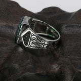 Guaranteed Mens Rings Silver s925 Antique Turkish Rings For Mens Signet Ring With Stone Color Square Turkish Jewelry Anello Uomo