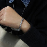 S925 Sterling Silver Bracelets Bangles for Men and Women Retro Vine Flowers Embossed Vintage Elegant Jewelry - GQTORCH Jewelry