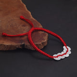 Handmade Braided Red Rope Lucky Bracelet Women Men 999 Sterling Silver Five Coins Money Wealth Charm Chinese Fengshui Jewelry