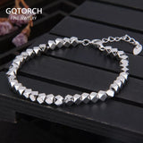 925 Sterling Silver Cute Women Rhombus Bracelet Simple Fashion Geometric Hand Accessories Girlfriends Party Jewelry Gift