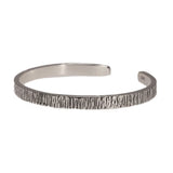 Genuine 925 Sterling Silver Solid Tin Paper Bracelet for Men and Women Handmade Retro Simple Fine Jewelry