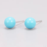 Simple Natural Strawberry Balls Earrings 925 Sterling Silver Earings Fashion Jewelry