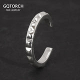 Genuine solid 925 sterling silver men and women ring accessories geometric adjustable fine jewelry Annie Li