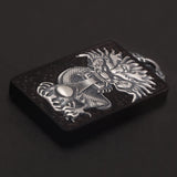 Natural Sandalwood 990 Pure Silver Large Dragon Pendant for Men Vintage Good Wealth Amulet Body Protection Male Jewelry