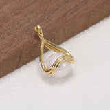 925 Sterling Silver Natural Freshwater Pearl Pendant for Women Gold Plated Geometric Simple Elegant Fashion Jewelry