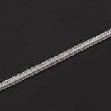 2.8mm 925 Sterling Silver Fox Tail Chain Bracelet for Men Women High Polished Classic Bracelet Simple Trendy Jewelry Accessories