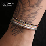 3pcs/set 999 Pure Silver Buddha Heart Sutra Open Bangle Fish Charm Bracelet Tibetan Knot Braided Rope Stack Ethnic Hand Jewelry