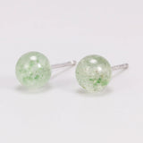 Simple Natural Strawberry Balls Earrings 925 Sterling Silver Earings Fashion Jewelry