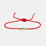 Handmade Tibetan Copper Bead Lucky Rope Bracelet & Bangles Adjustable String For Men And Women Wax Thread Bracelets - GQTORCH Jewelry