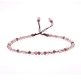 Natural Stone Bracelet For Women 3mm Small Beads Bracelet Handmade Rope Adjustable DIY Jewelry Hand Accessories - GQTORCH Jewelry