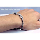 Authentic 925 Sterling Silver Mens Bracelets Viking Dragon Head Vintage Thai Punk Fine Jewelry For Man - GQTORCH Jewelry
