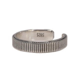 Original Design Ring Women's Simple 925 Sterling Silver Adjustable End Ring Retro Jewelry - GQTORCH Jewelry