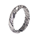 925 Sterling Silver Viking Braided Twisted Rope Ring For Man Women Vintage Silver Adjustable Fine Jewelry