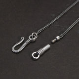 925 Sterling Silver Vintage Braided Sweater Chain Twist-off Detachable Men's and Women's Punk Jewelry Accessories