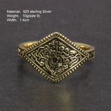 Game Dark Souls Series Ring of Favor Real 925 Sterling Silver with Retro Gold Plated for Men Women Fans Cosplay Jewelry