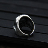 S925 Sterling Silver Vintage Thai Silver Skull Ring for Men  Cool Male Jewelry