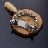 Heavy 14mm Wide 925 Sterling Silver Thai Silver Dragon Bracelet Vintage Punk Rock Jewelry For Men - GQTORCH Jewelry