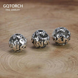 8mm Sanskrit Six Words Mantra Beads DIY Jewelry Making Accessories White Copper Handcraft Prayer Spacer Bells - GQTORCH Jewelry
