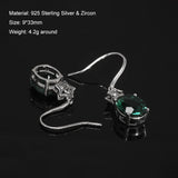 Clearance Sale 925 Sterling Silver Gemstone Earrings for Women Elegant Fashion Rose Gold Plated Topaz Jade Agate Zircon Earrings