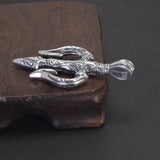 925 Sterling Silver Pendant Aquaman and the Lost Kingdom Retro Necklace Personalized Sweater Chain Jewelry - GQTORCH Jewelry