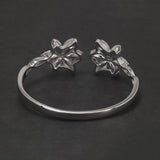 925 Sterling Silver Arwen Evenstar Bangle Bracelet with Zircon Women Elven Elegant Fashion Party Jewelry Cosplay Accessories