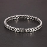 Hand Braided 999 Sterling Silver Women's Cuff Simple Braided Bracelet Vintage Matte Fine Jewelry