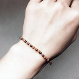 Red Tiger Eyes Beads Bracelet for Women Natural Stone Multifaceted Crystal Handmade Braided Friendship Charm Bracelets - GQTORCH Jewelry