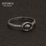 925 Sterling Silver Cute Yuanbao Ring for Women Girl Money Catcher Attract Wealth Chinese Feng Shui Amulet Vintage Jewelry