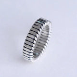 Genuine 925 Sterling Silver Couple Rings For Lovers Women And Men Simple Braided Personalized Elegant Jewelry Ring - GQTORCH Jewelry