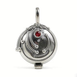 Real 925 Sterling Silver Verbena Elena Necklace Pendant Jewelry Retro Setting Zircon Gemstone Girlfriend Gift