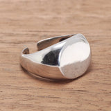 Guaranteed 925 Sterling Silver Minimalist Plain Ring Men and Women Adjustable Simple Beautiful Exquisite Jewelry