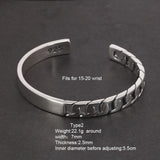 Handmade S925 Sterling Silver Bracelet Retro Hollow Weaving Twisted Glossy Bracelet Sterling Silver Jewelry for Men and Women