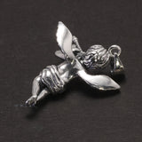 925 Retro Sterling Silver Cupid Pendant Men and Women Angel Necklace Pendant Gift Religious Jewelry