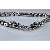 Original Handmade 925 Sterling Silver Dragon Scales Necklaces Sweater Chain or Bracelet For Men - GQTORCH Jewelry