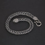 925 Sterling Silver Bracelet 5mm Fox Tail Hand Woven Pattern Women's and Men's Vintage Chain Party Jewelry Gift